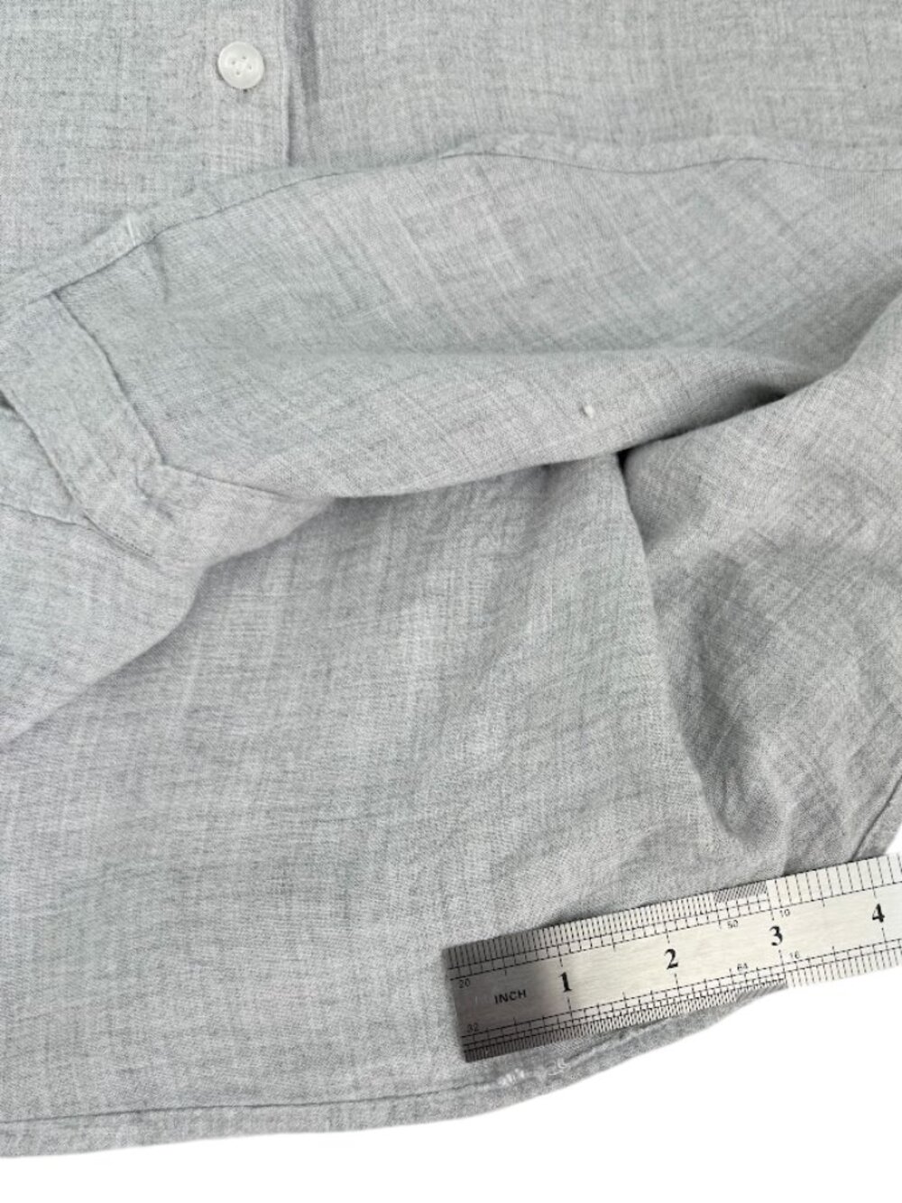 Cloth & Stone Super Soft Gray Button Down Shirt M Relaxed Utility Blouse - Picture 8 of 9